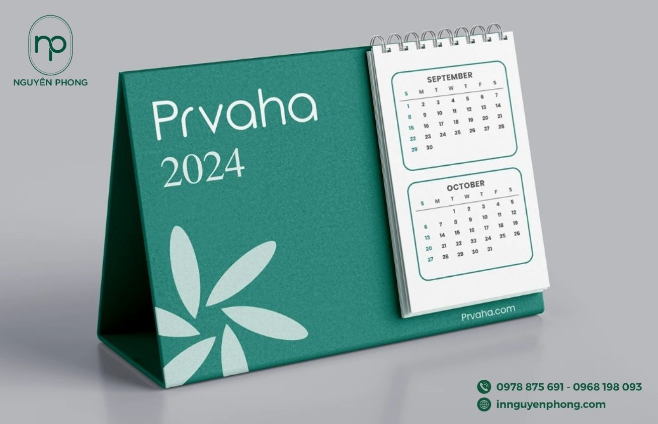 Logo y tế in trên lịch